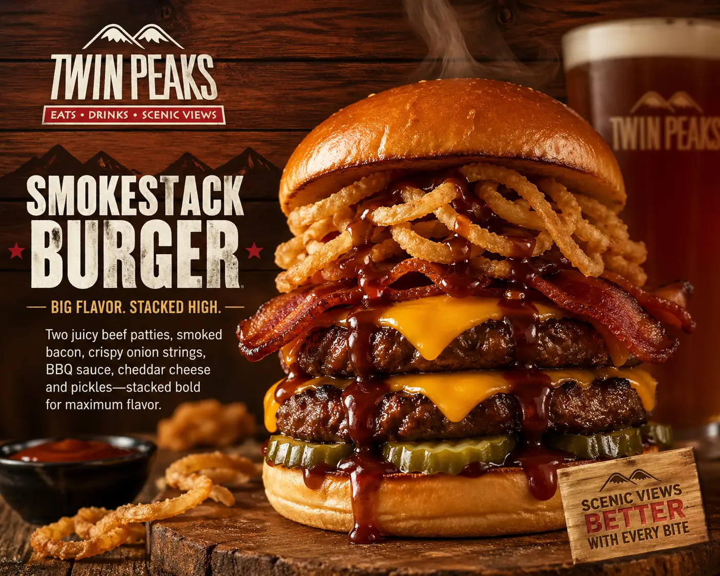 twin peaks smokestack burger