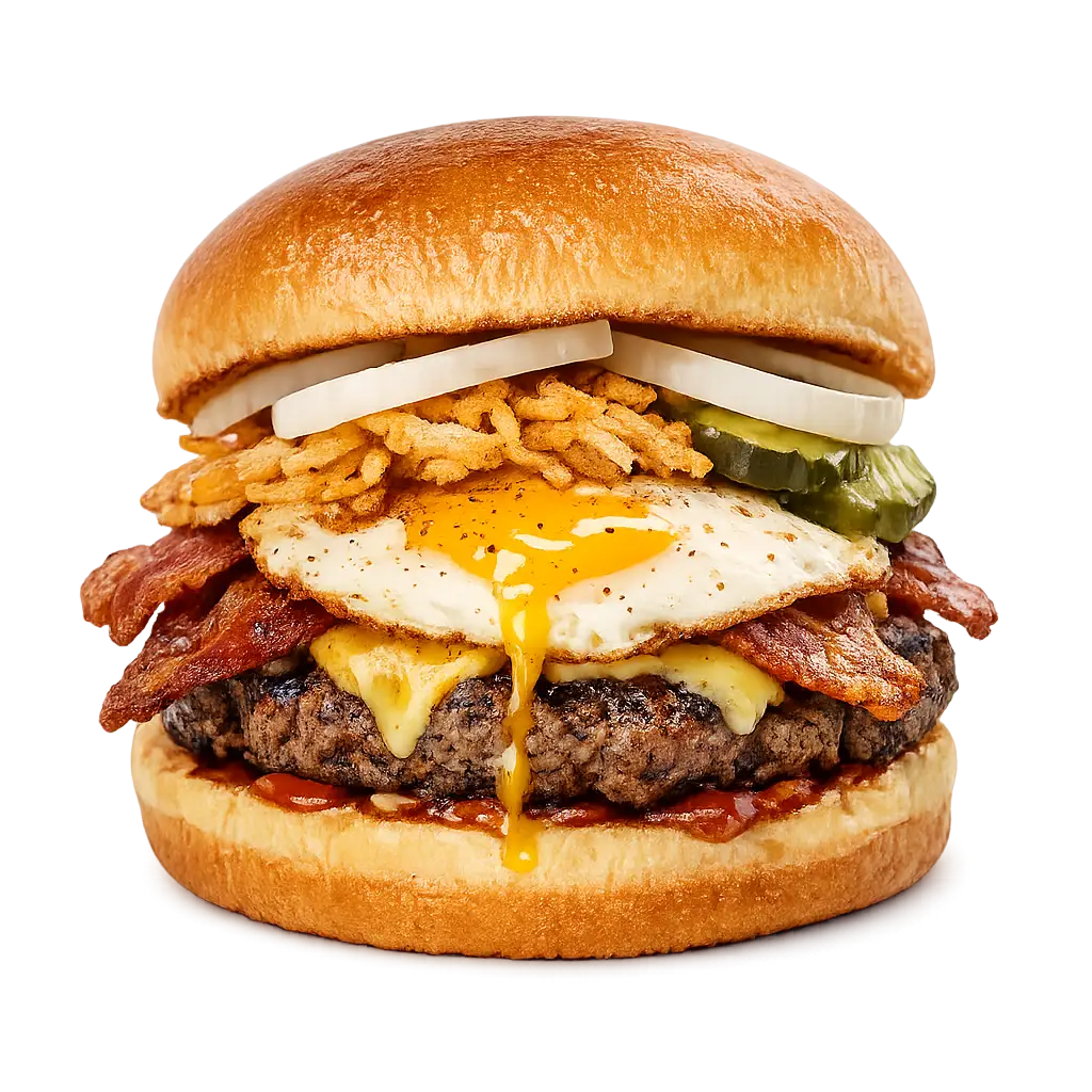 hangover burger at twin peaks