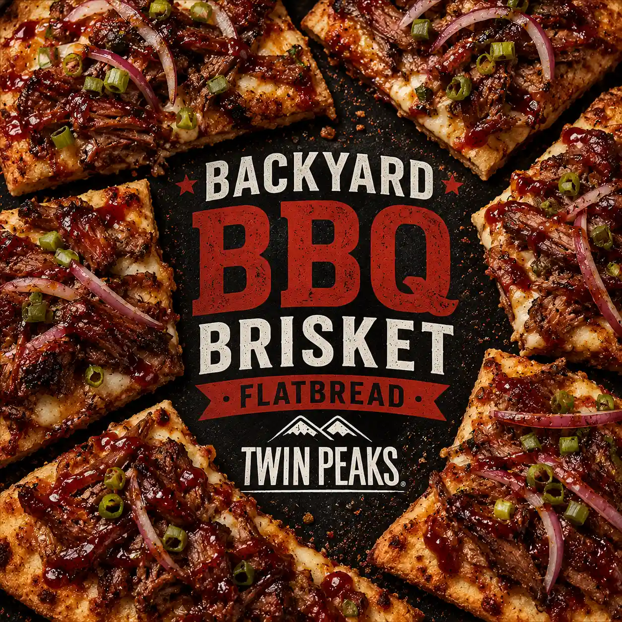 backyard BBQ brisket flatbread